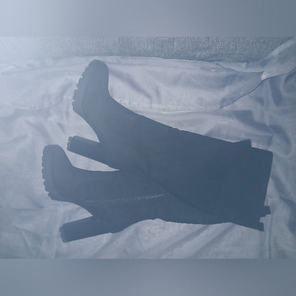 JustFab Black Heeled Boots - Picture 12 of 14
